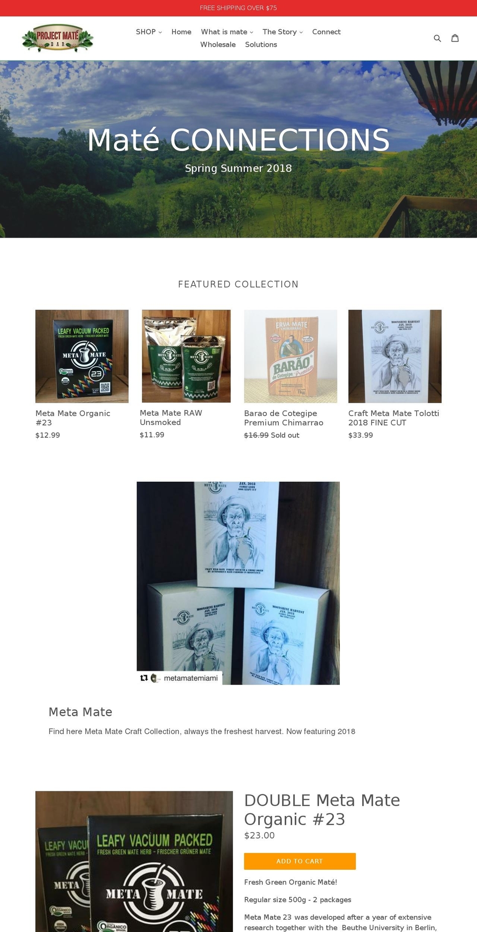 metamateusa.com — Shopify storefront screenshot