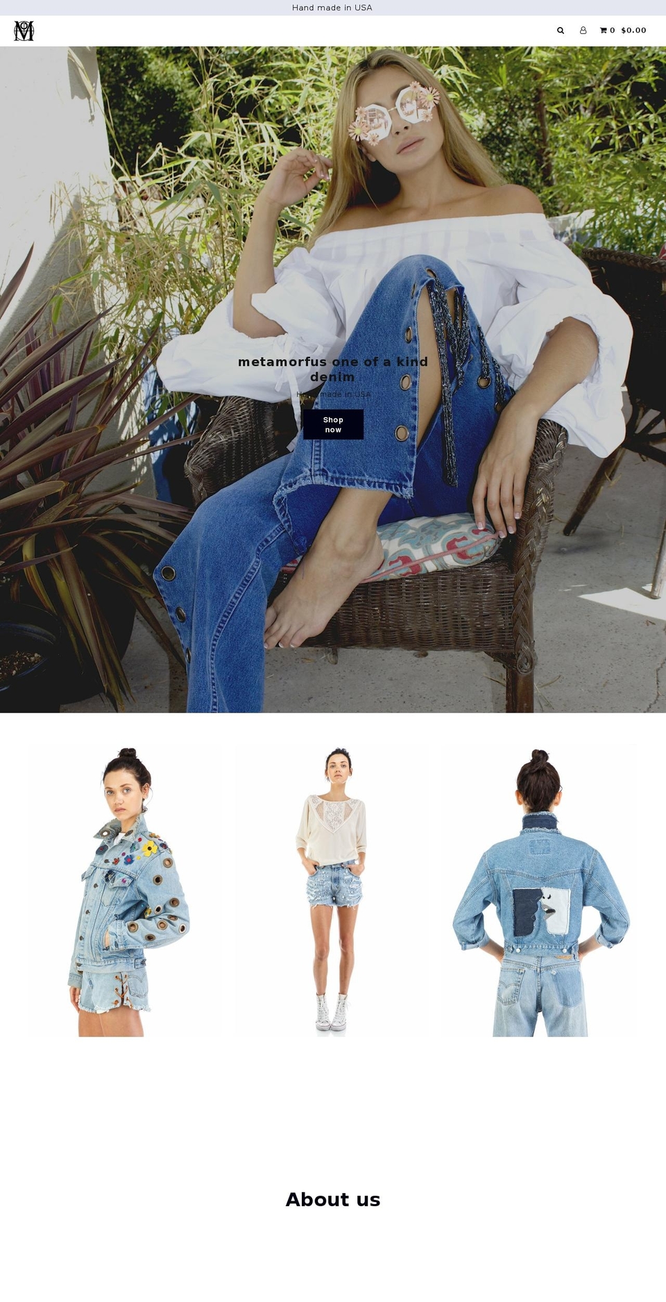 metamorfus.com — Shopify storefront screenshot