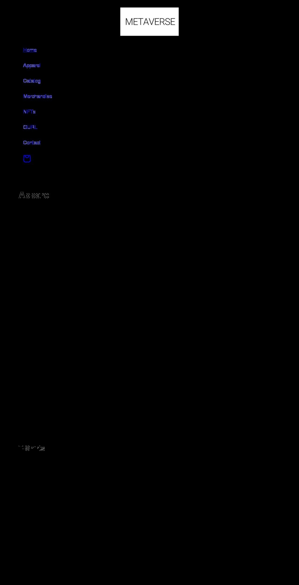 metaversecreations.com shopify website screenshot