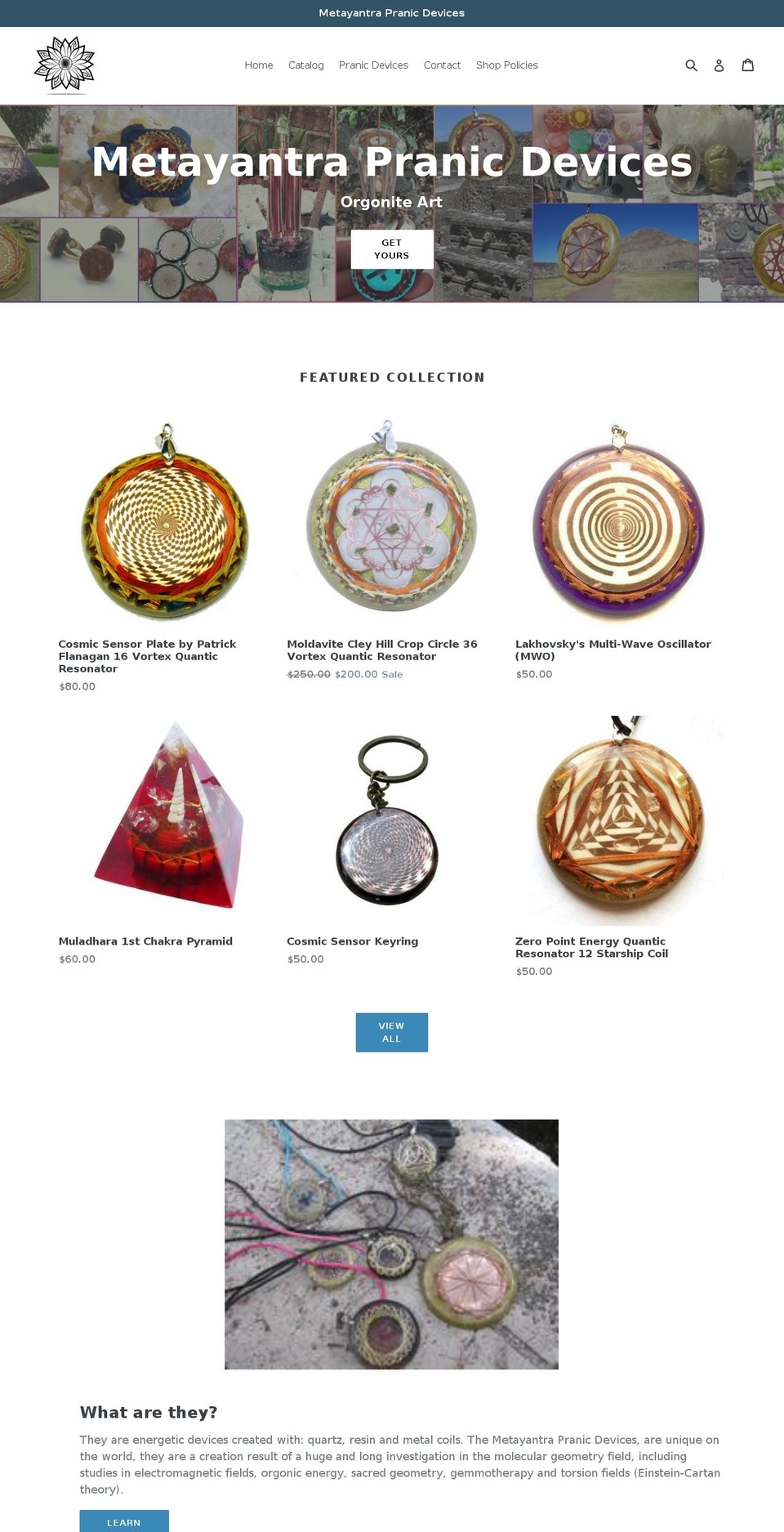 metayantra.org shopify website screenshot