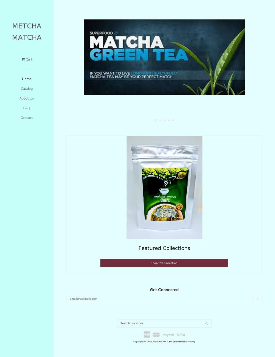 Wellness Shopify theme site example metchamatcha.com