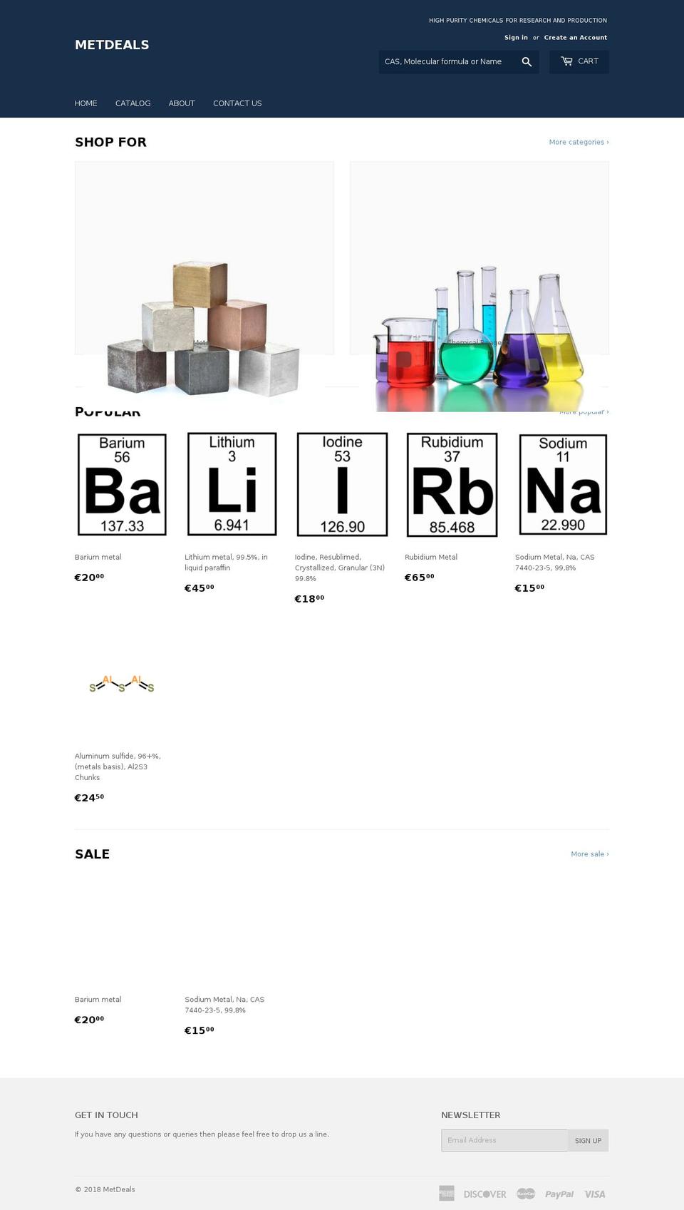 metdeals.com — Shopify storefront screenshot