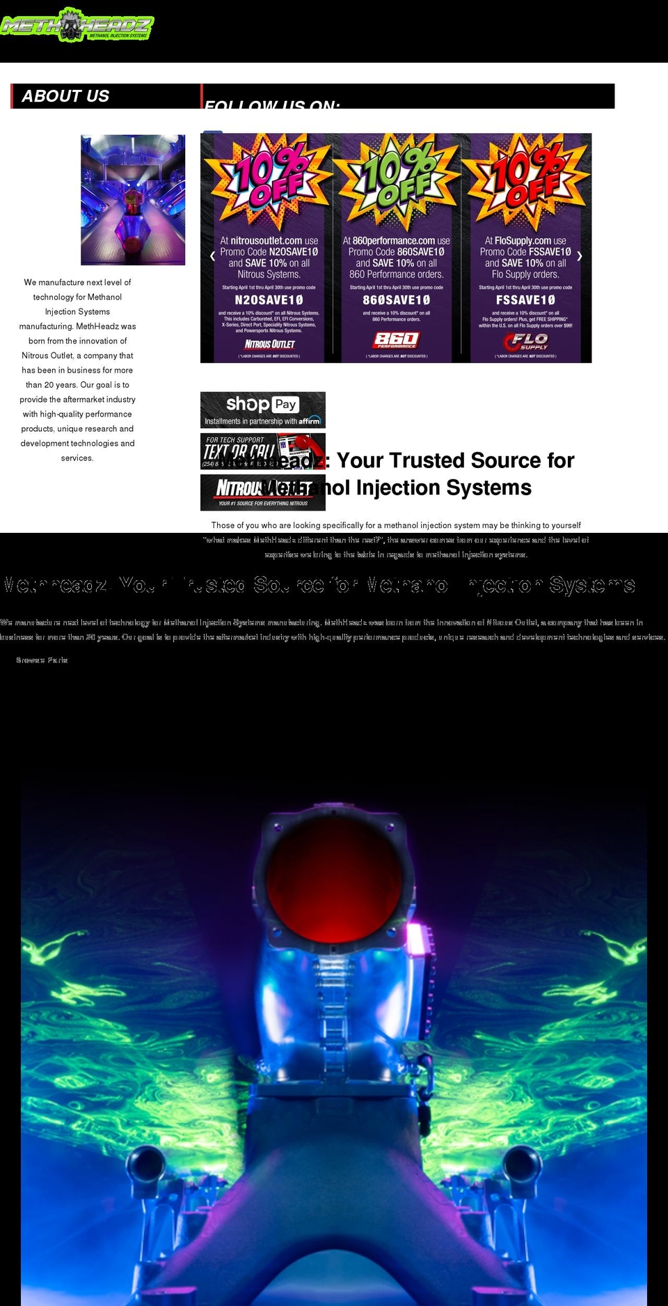methheadz.com shopify website screenshot