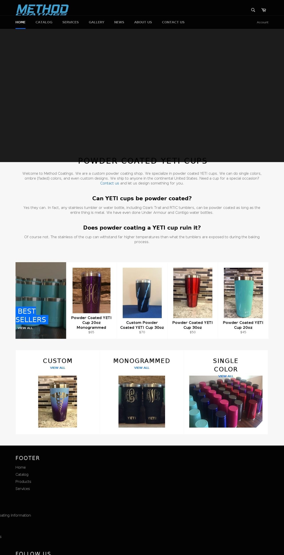 methodcoatings.com — Shopify storefront screenshot