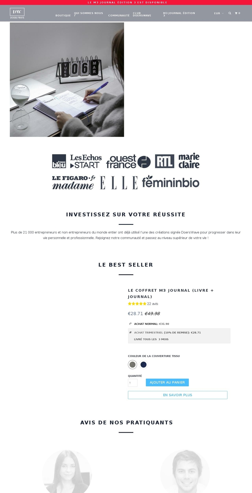 methode3.com shopify website screenshot