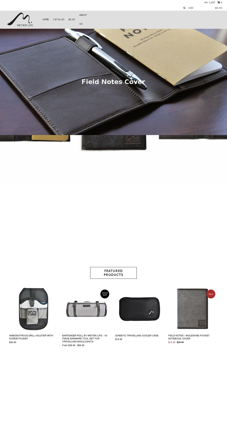 metierlife.com shopify website screenshot