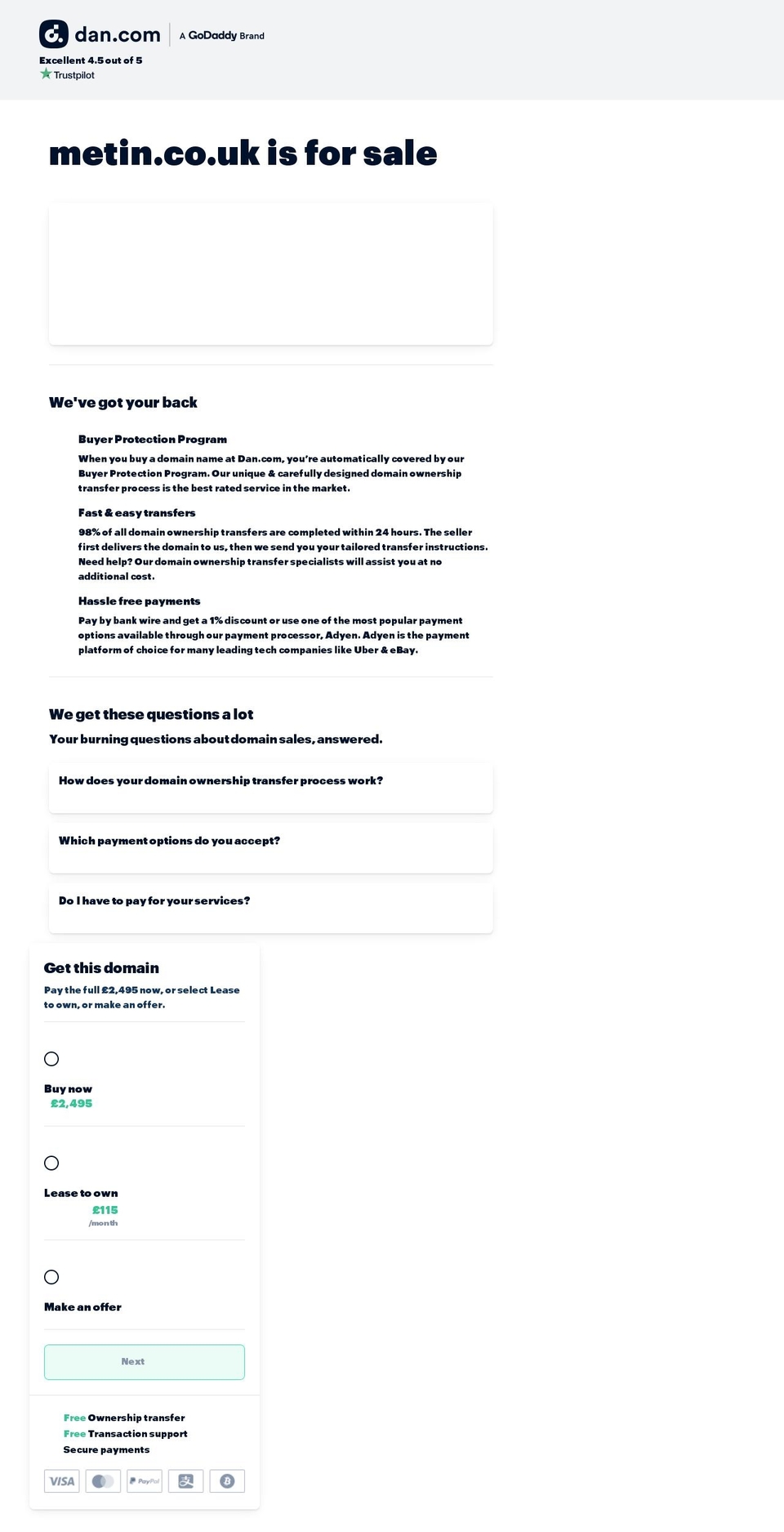 metin.co.uk shopify website screenshot