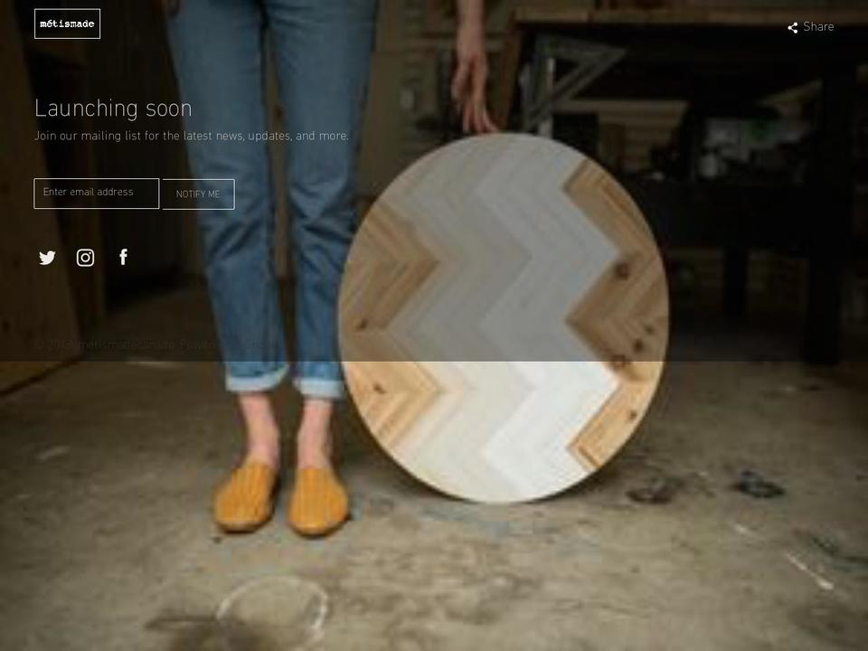metismade.com — Shopify storefront screenshot