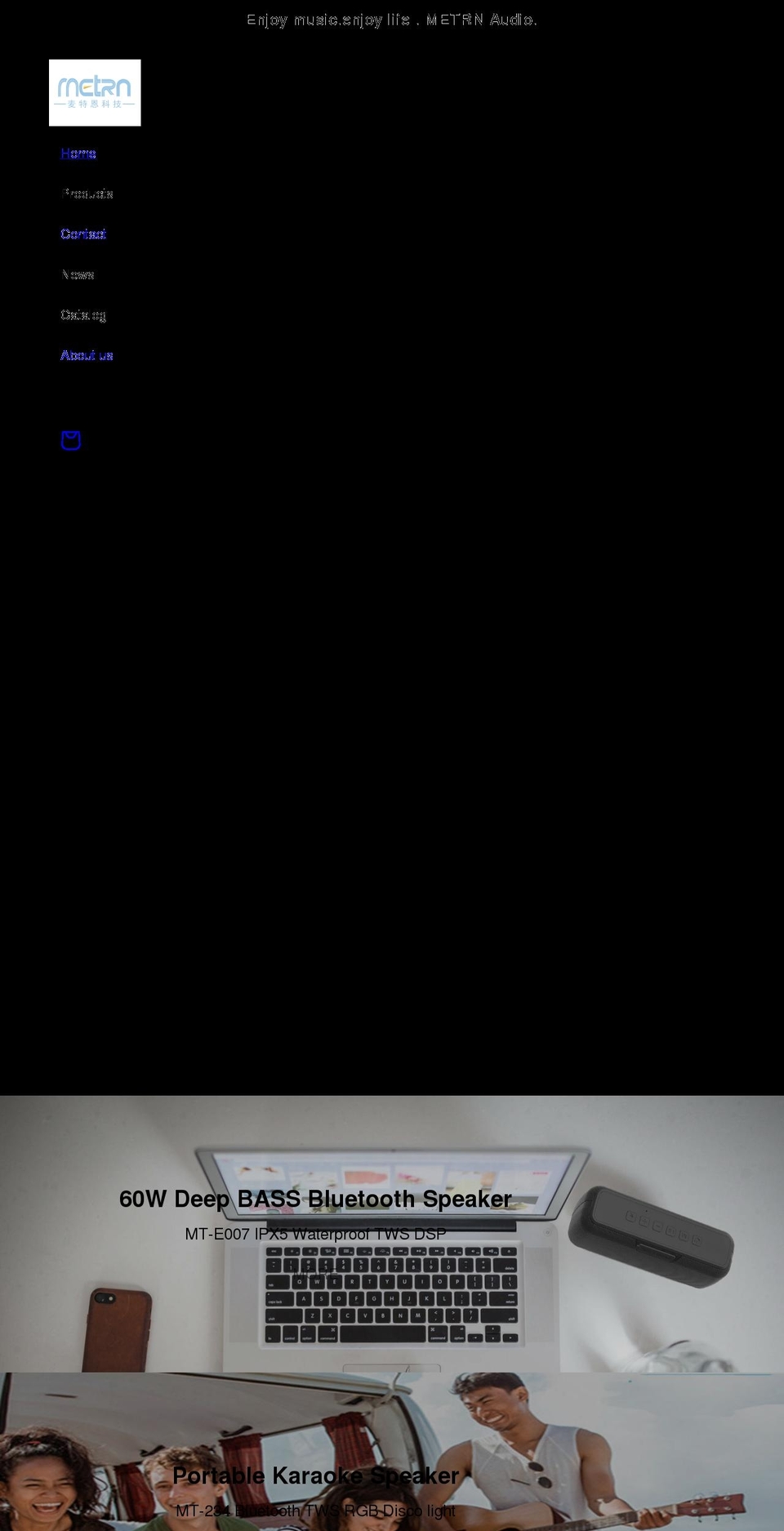 metrn.com shopify website screenshot