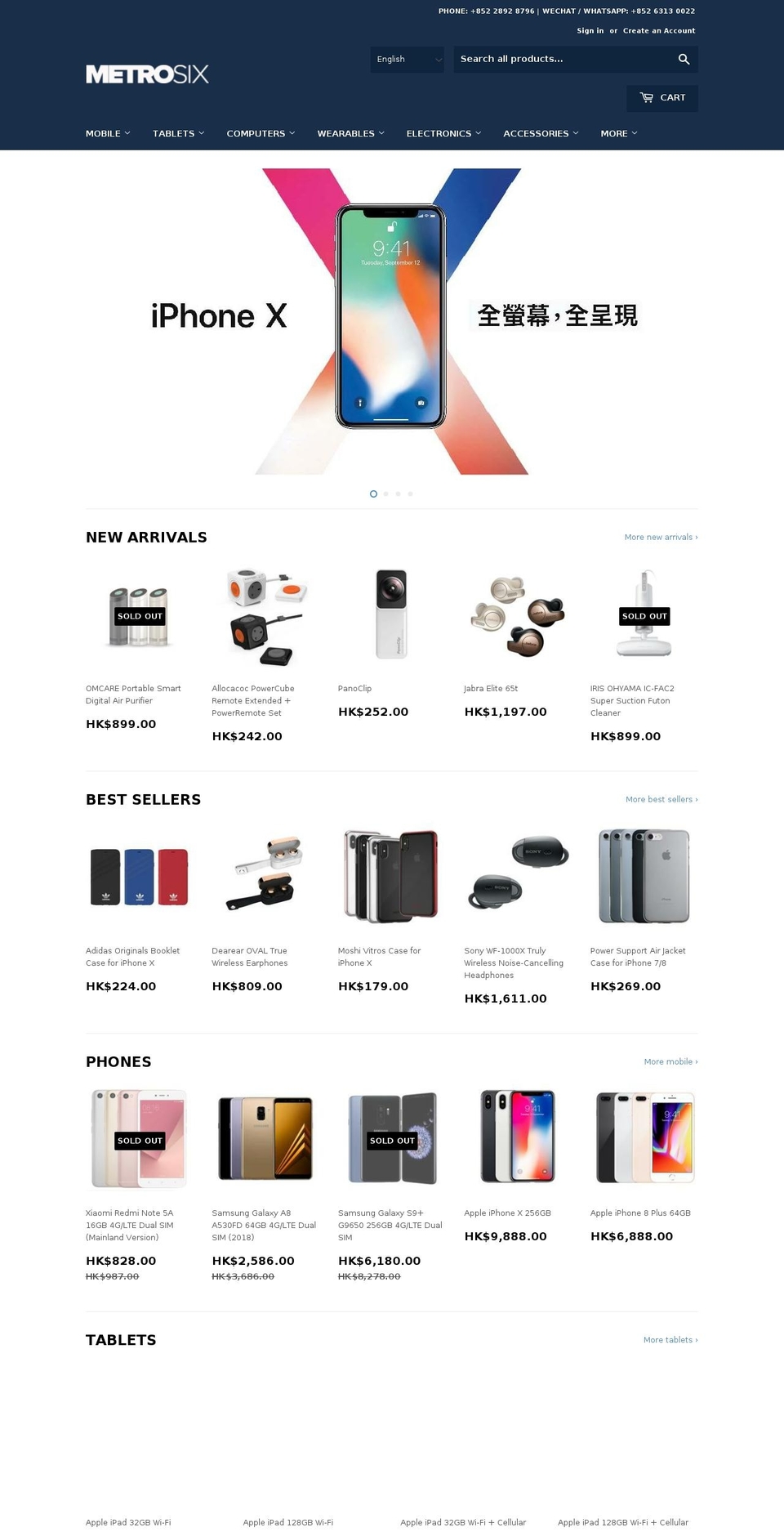 metro6.com — Shopify storefront screenshot