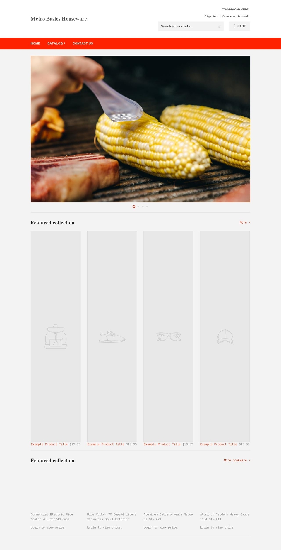 metrobasics.com shopify website screenshot