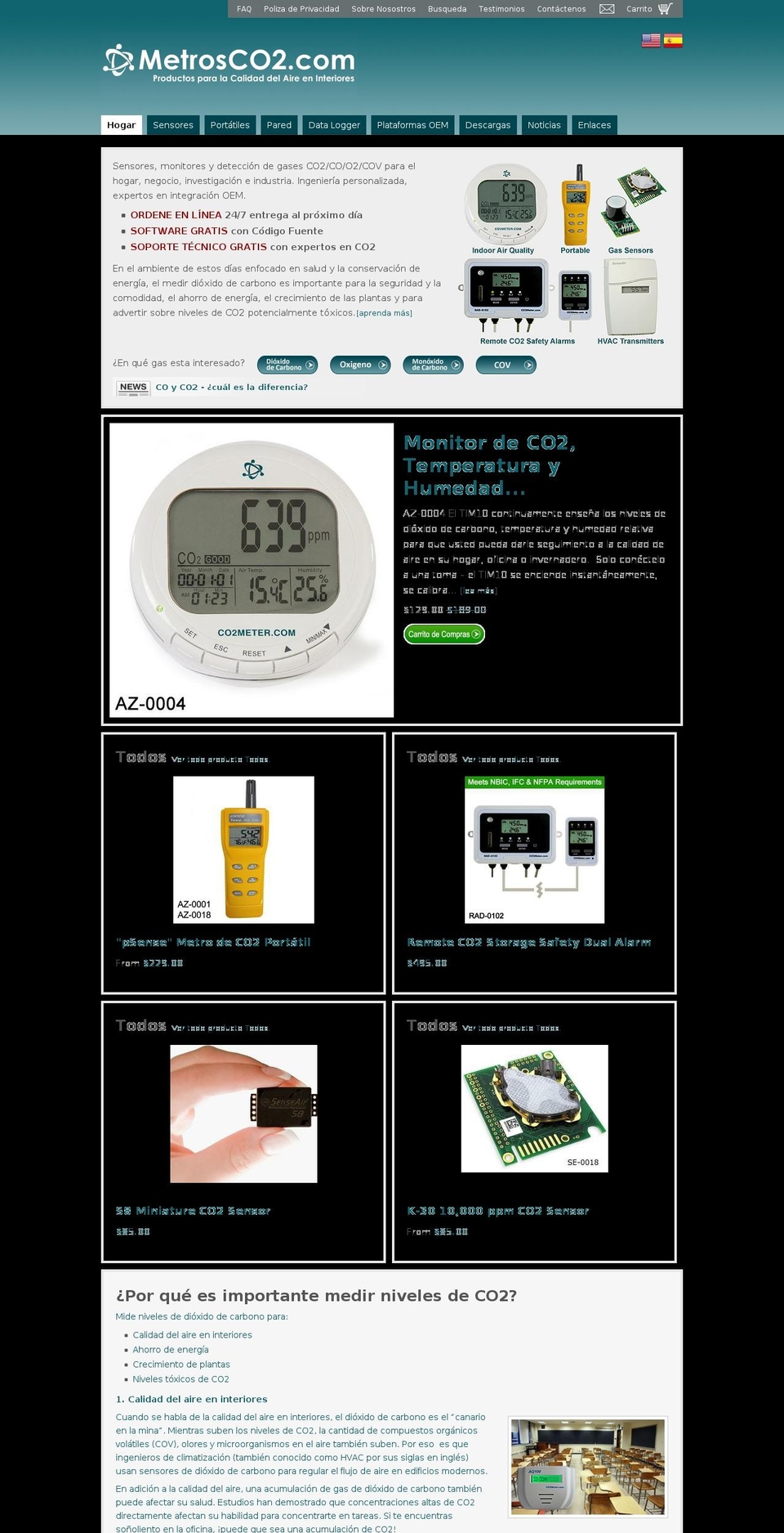 metrosco2.com shopify website screenshot