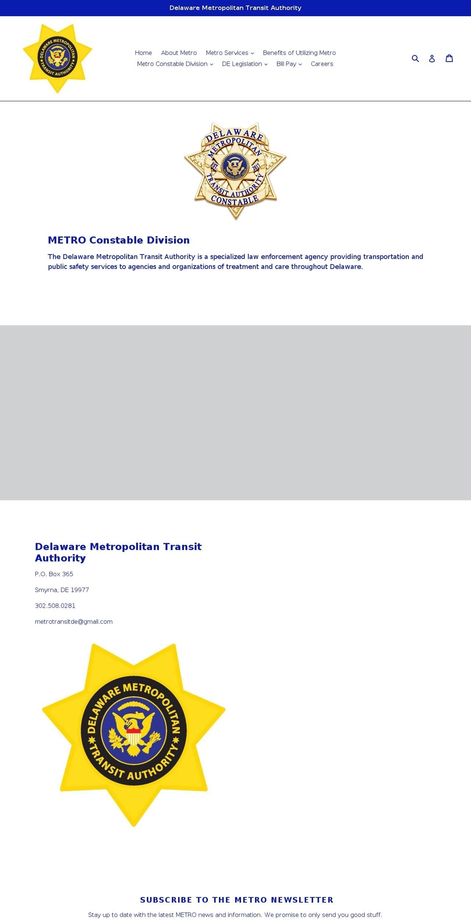 metrotransitde.com — Shopify storefront screenshot