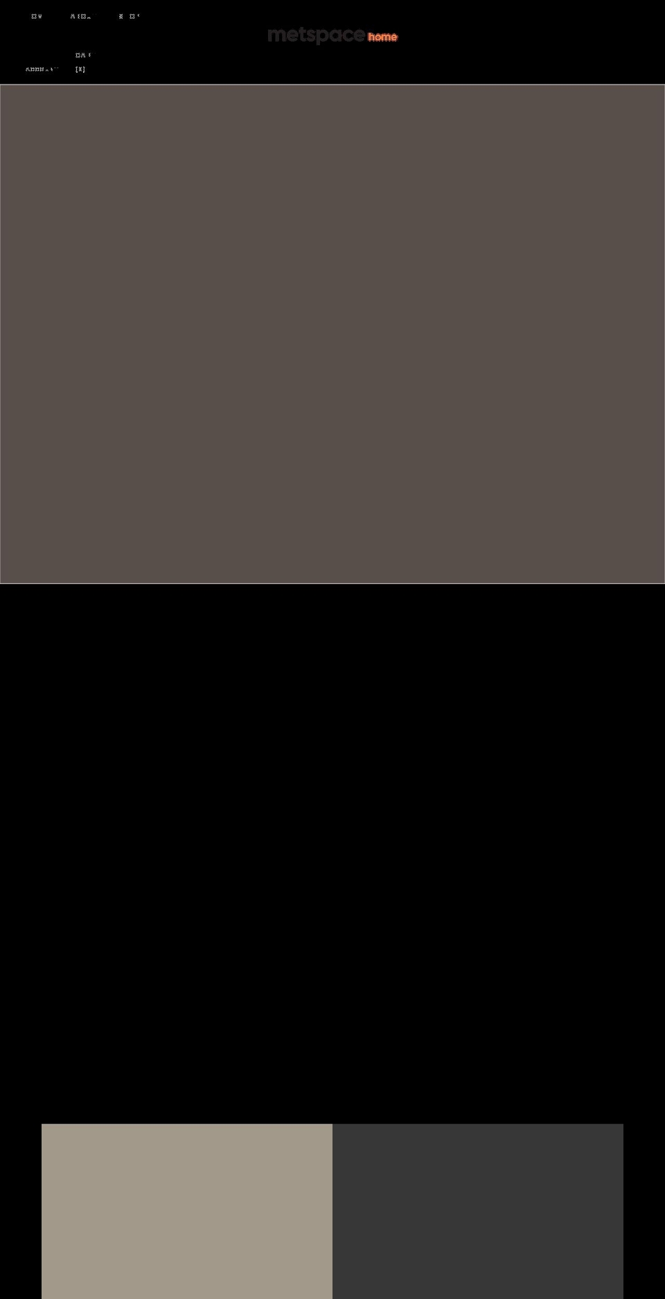 metspacehome.com shopify website screenshot