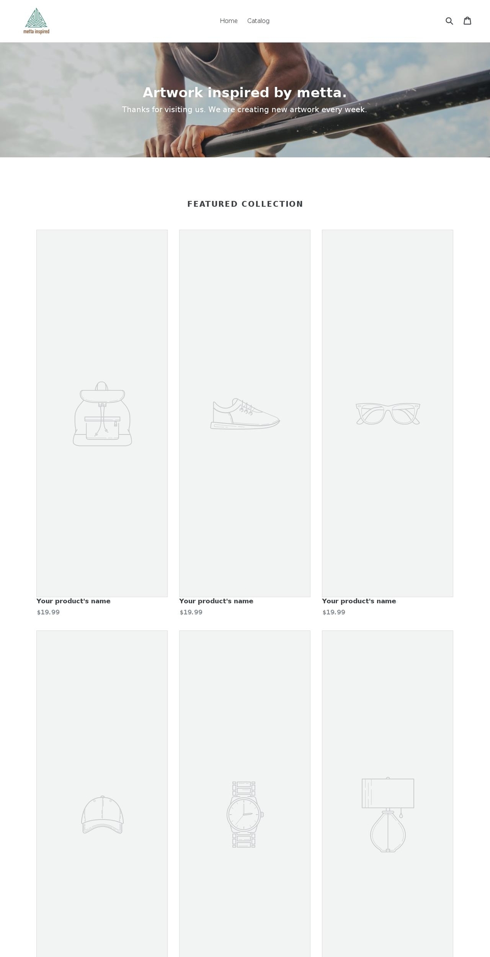 mettainspired.com shopify website screenshot