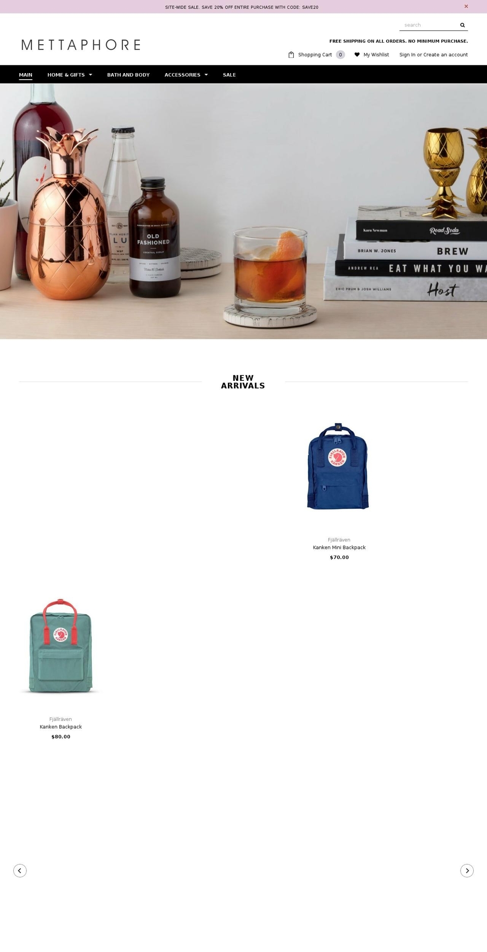 mettaphore.com — Shopify storefront screenshot