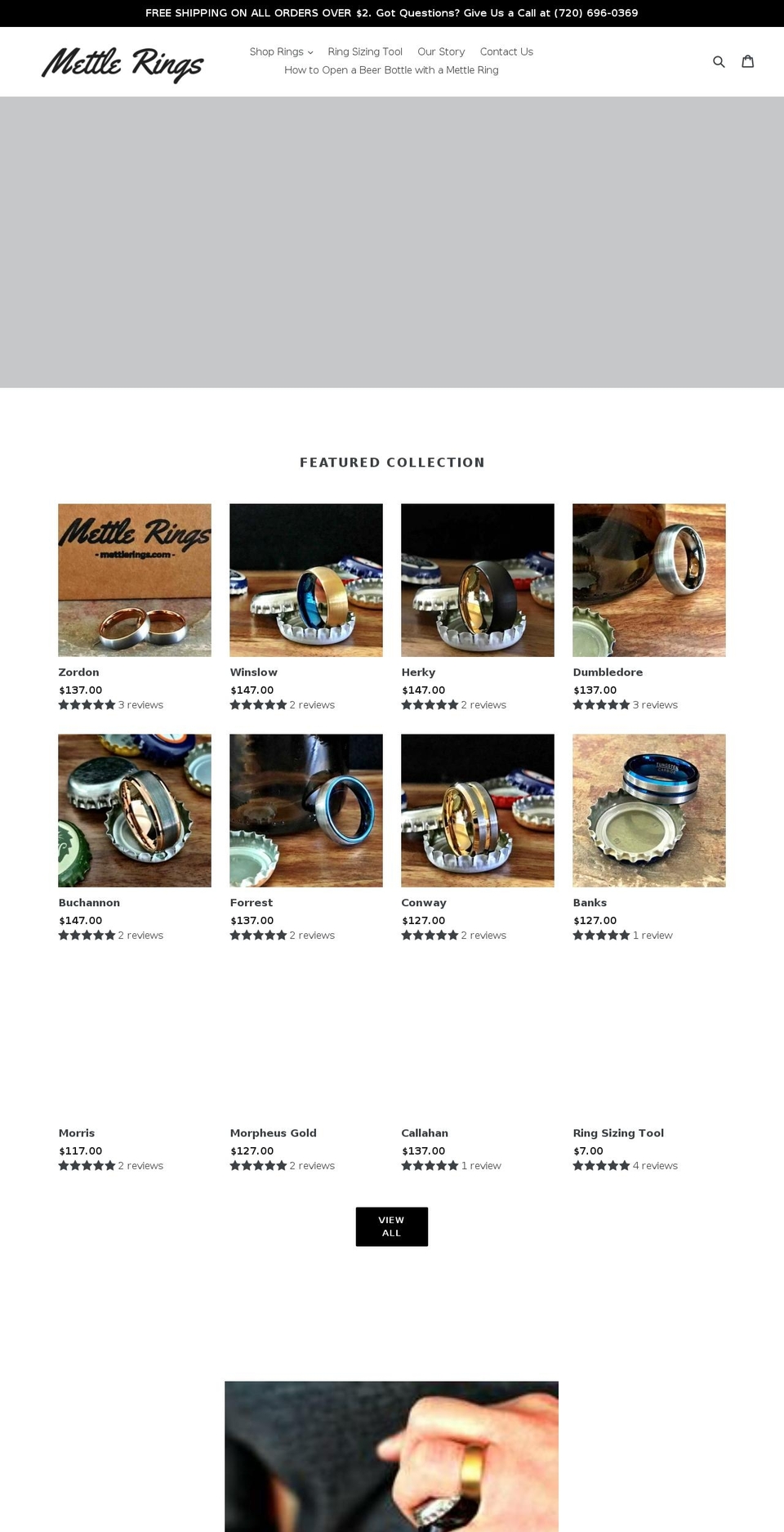 mettlerings.com — Shopify storefront screenshot