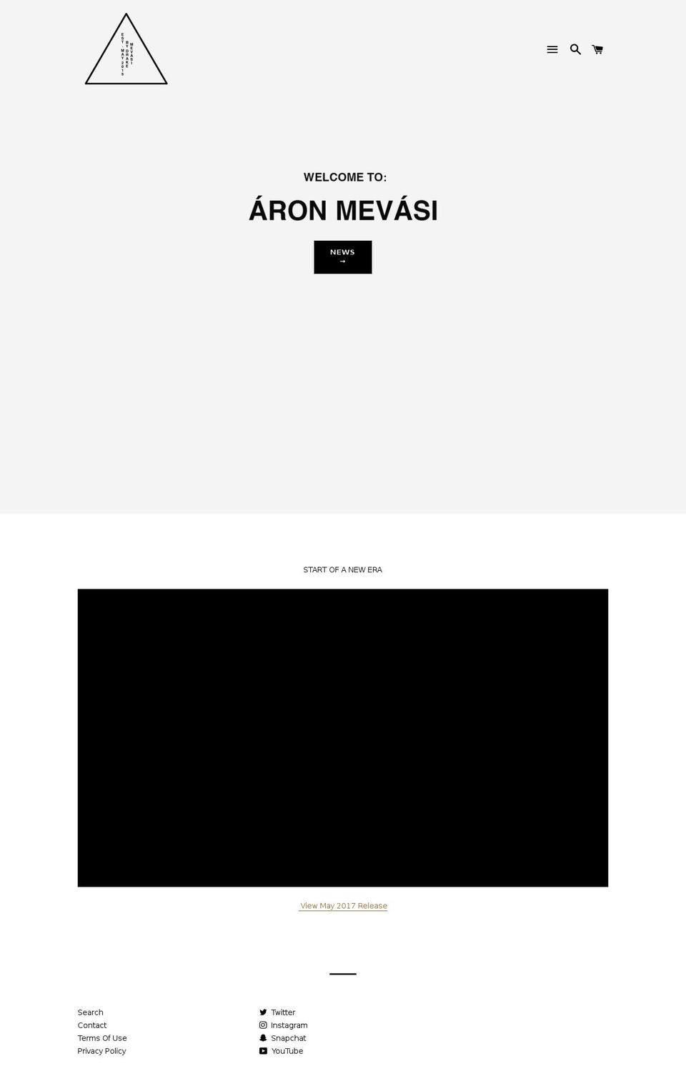 mevasi.com shopify website screenshot