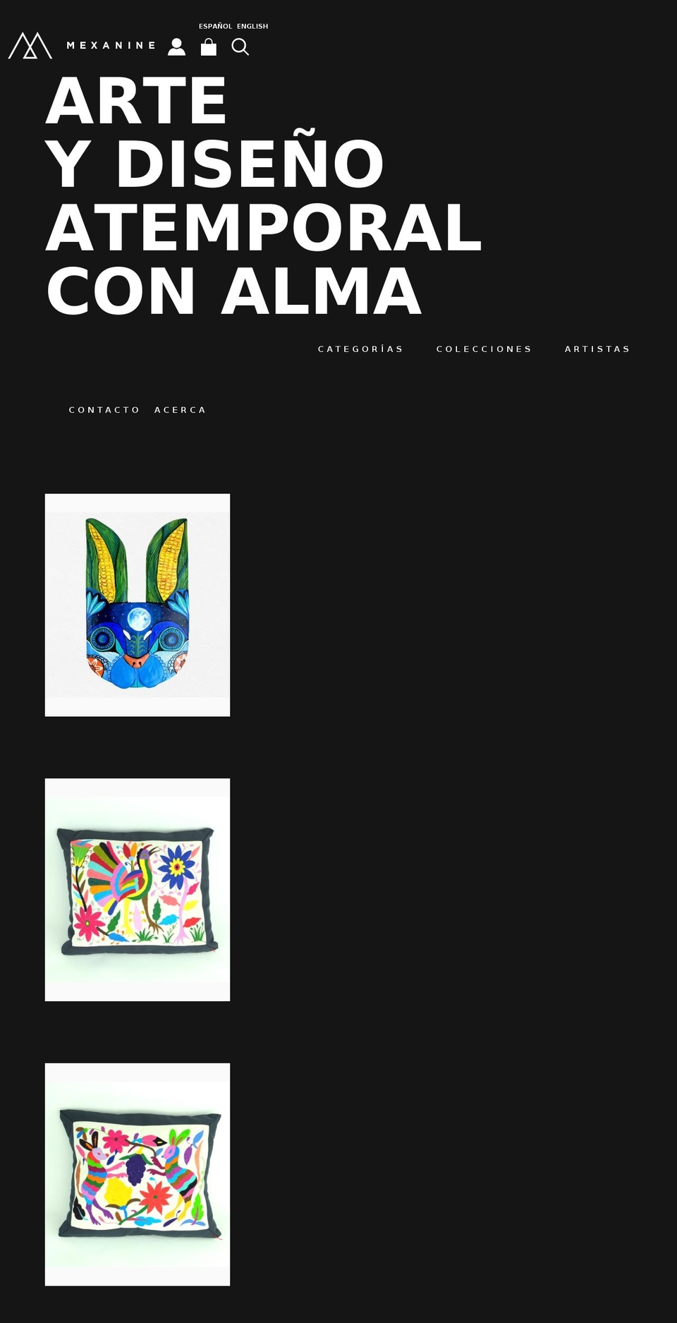 mexanine.com — Shopify storefront screenshot