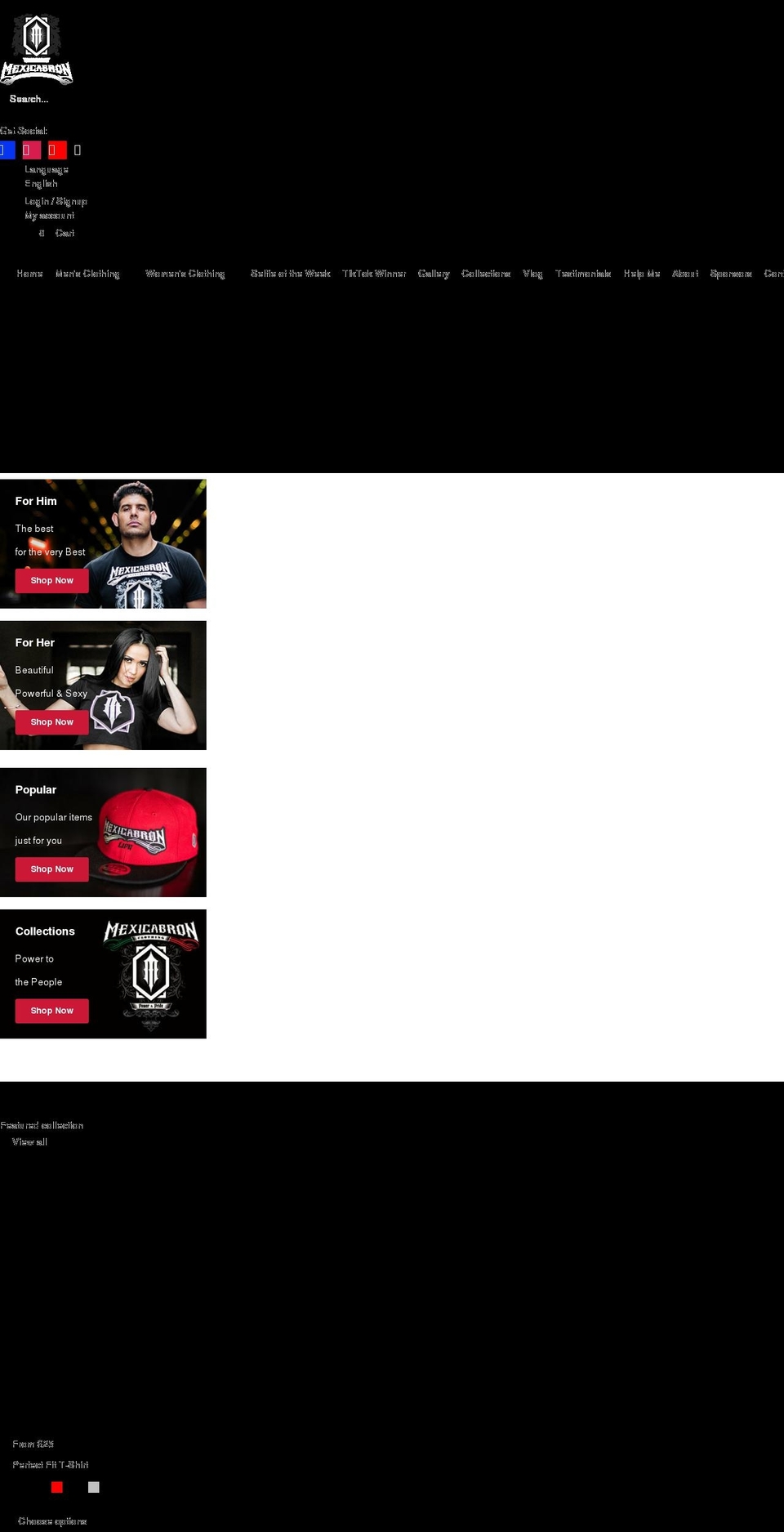 mexicabron.com shopify website screenshot