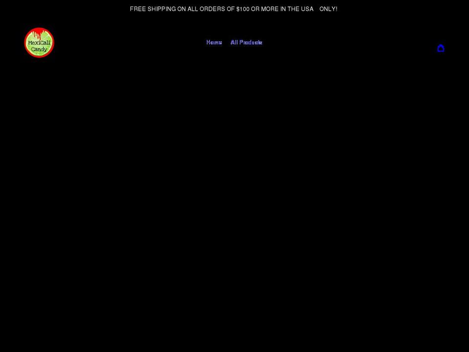 mexicalicandy.com shopify website screenshot