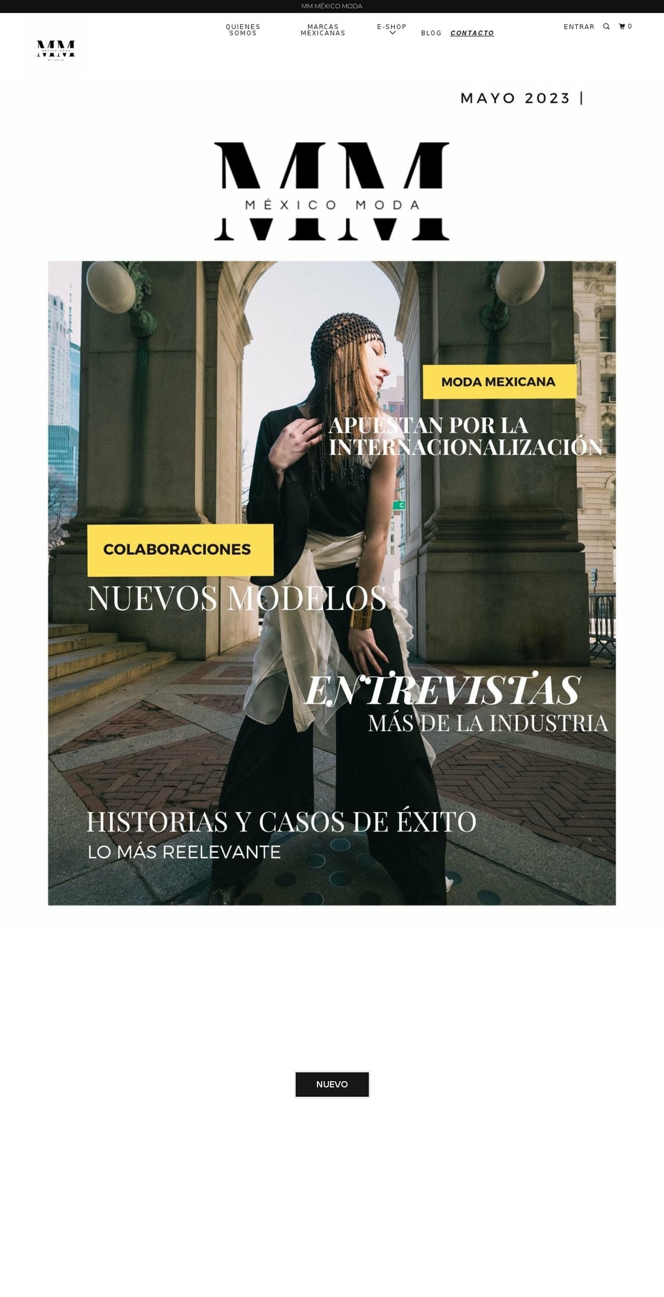 mexicomoda.com shopify website screenshot