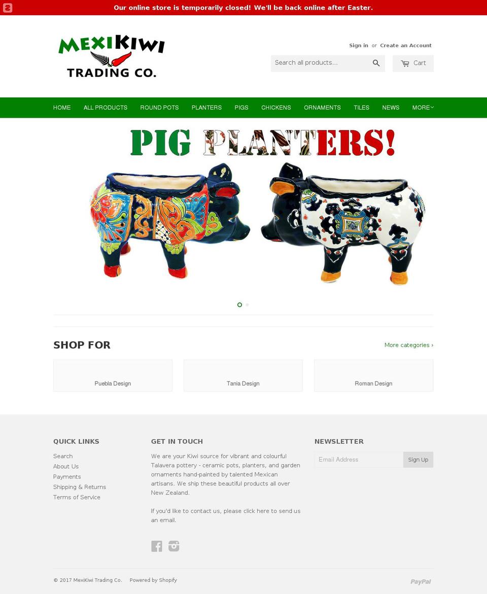 mexikiwi.com shopify website screenshot
