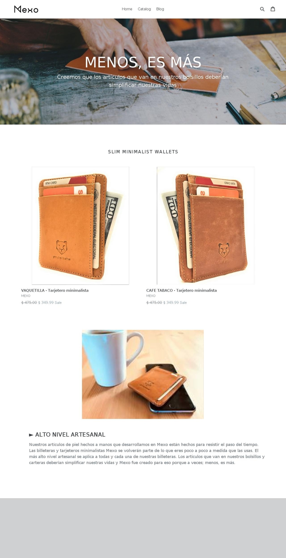 mexoutlet.com — Shopify storefront screenshot