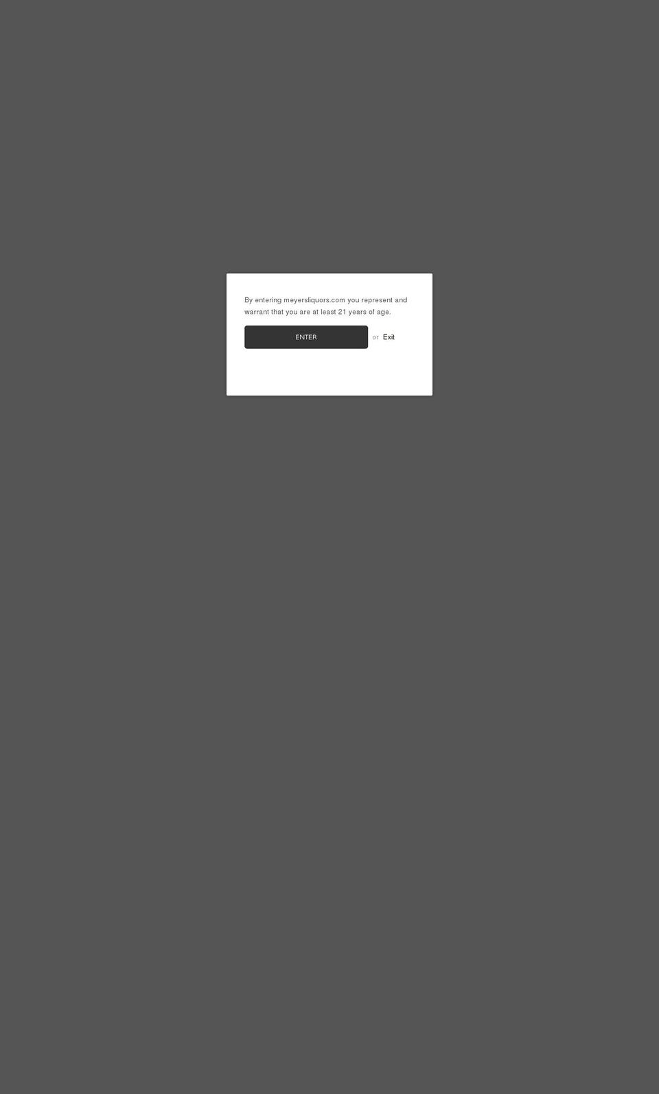 meyersliquors.com — Shopify storefront screenshot