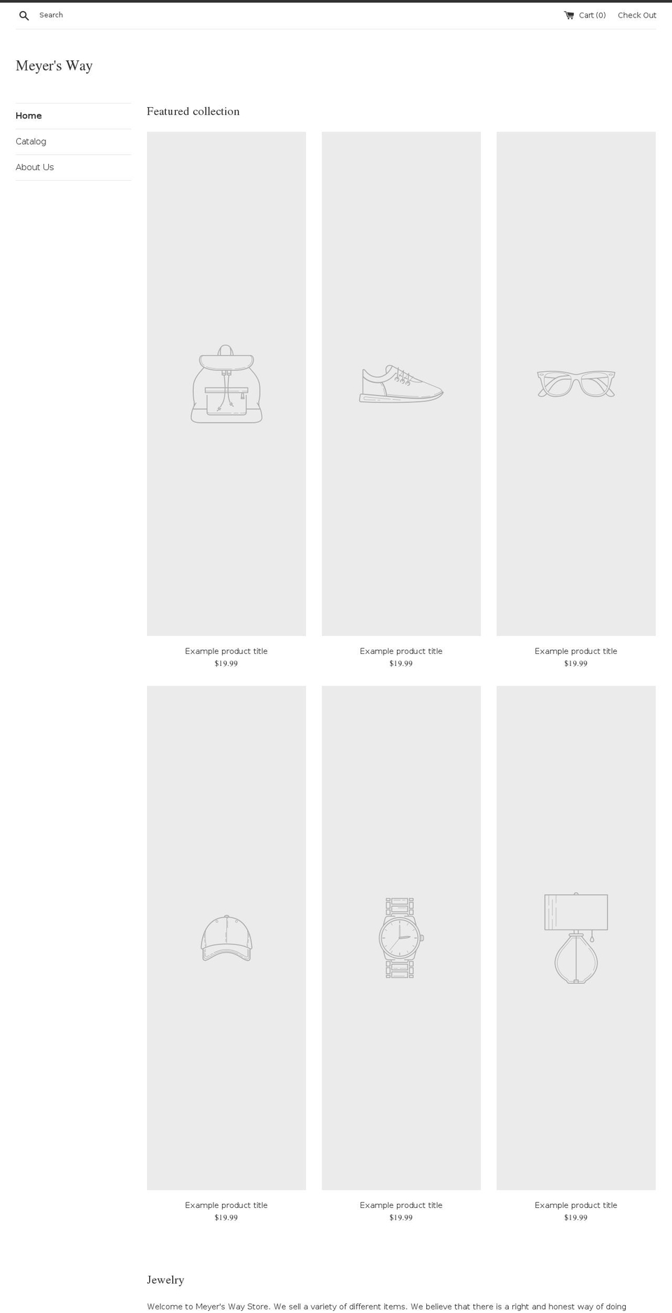 meyersway.com — Shopify storefront screenshot