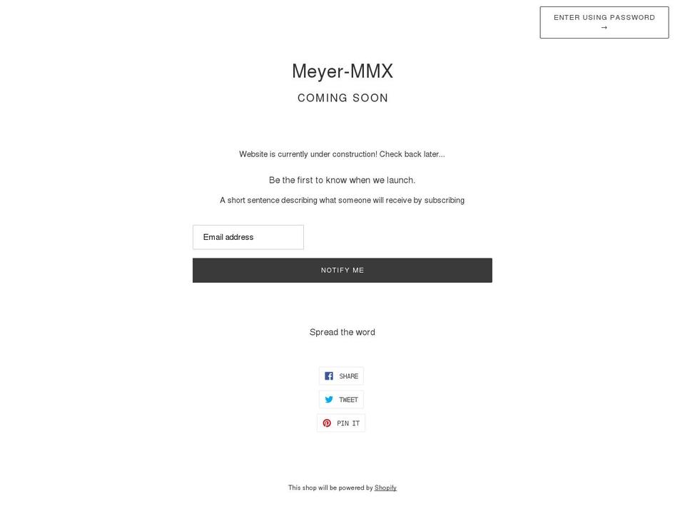 meyertrousers.net shopify website screenshot