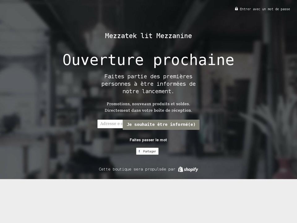 mezzatek.com shopify website screenshot