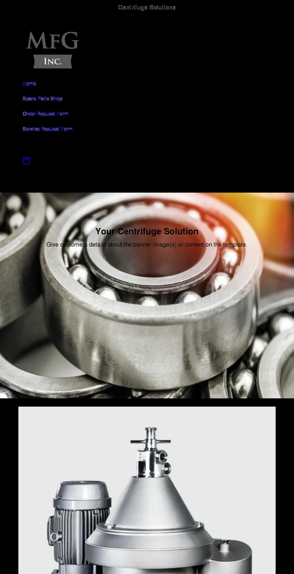 mfg-inc.com shopify website screenshot