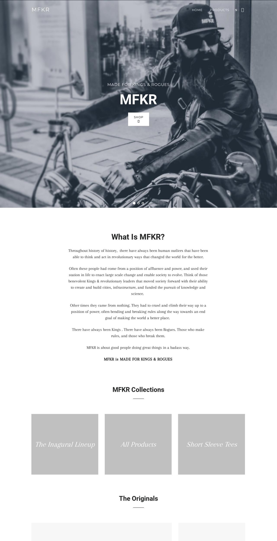 mfkr.co shopify website screenshot