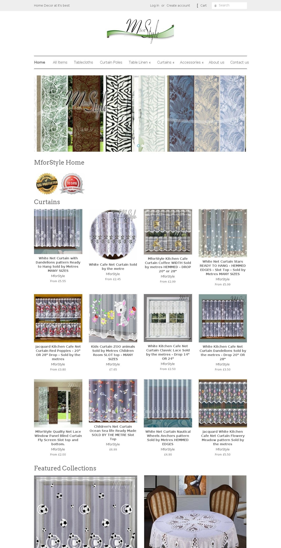 mforstyle.co.uk shopify website screenshot