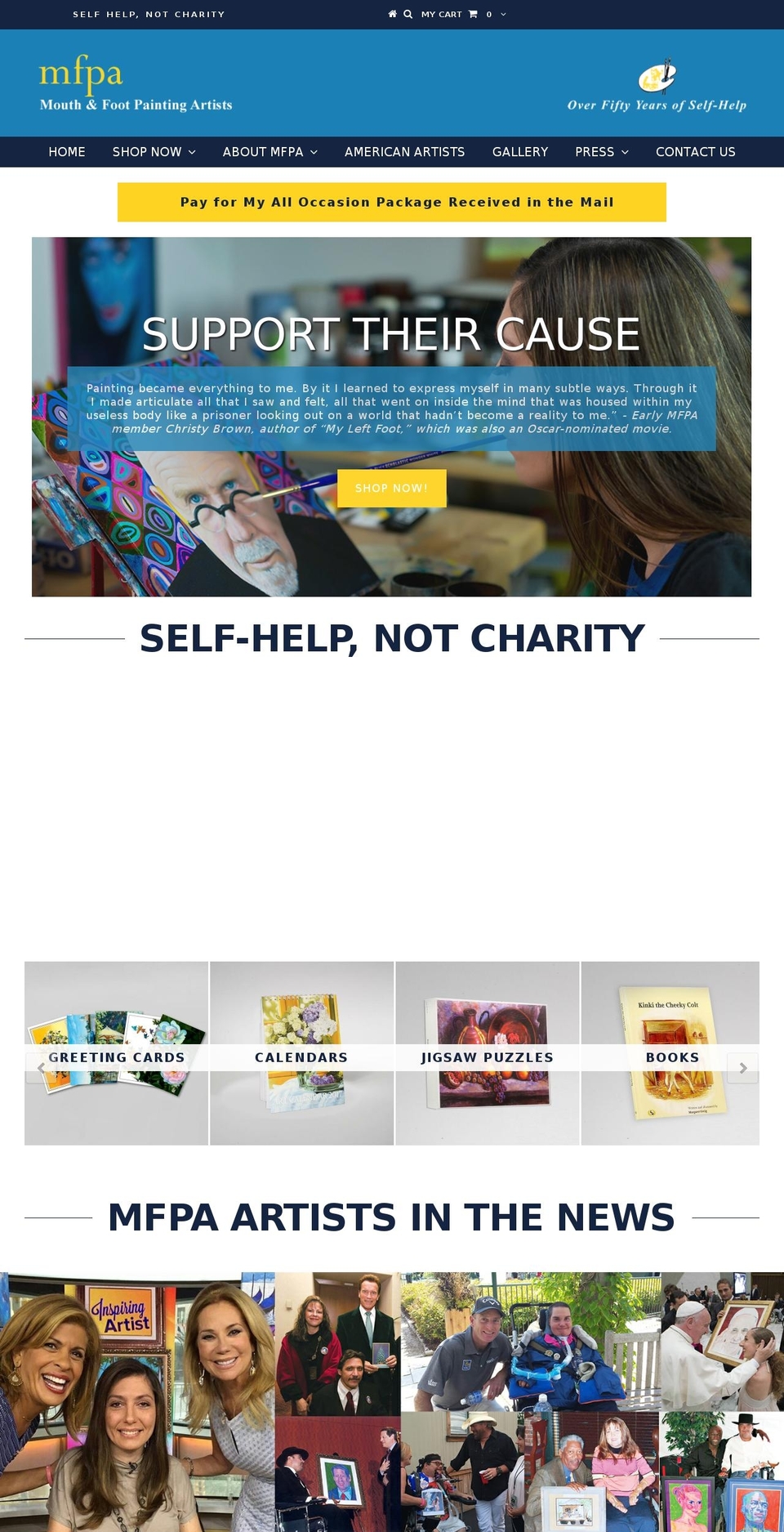 mfpausa.com shopify website screenshot