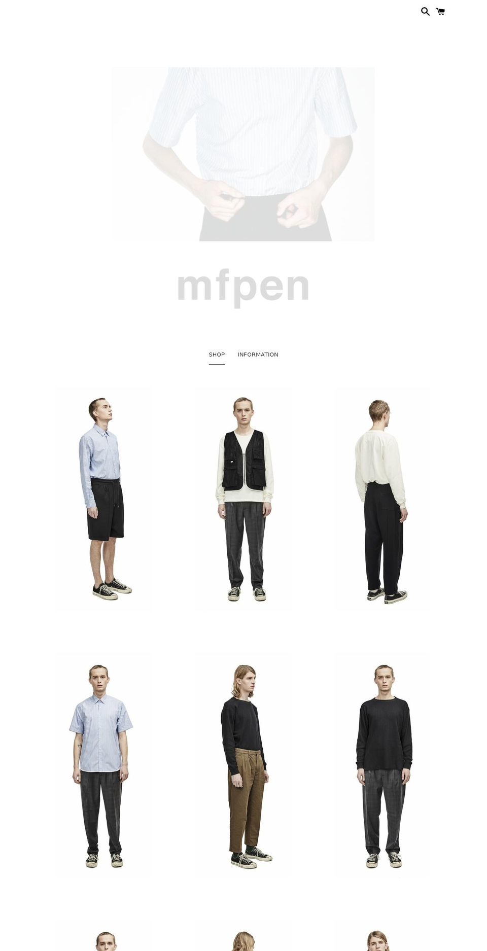mfpen.com shopify website screenshot