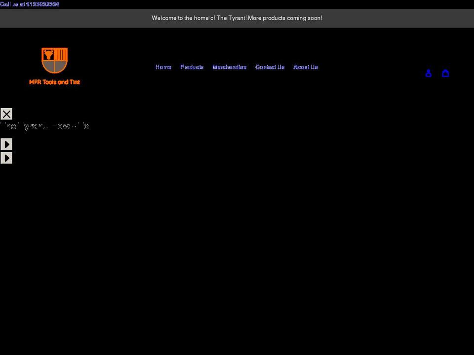 mfrtools.com shopify website screenshot