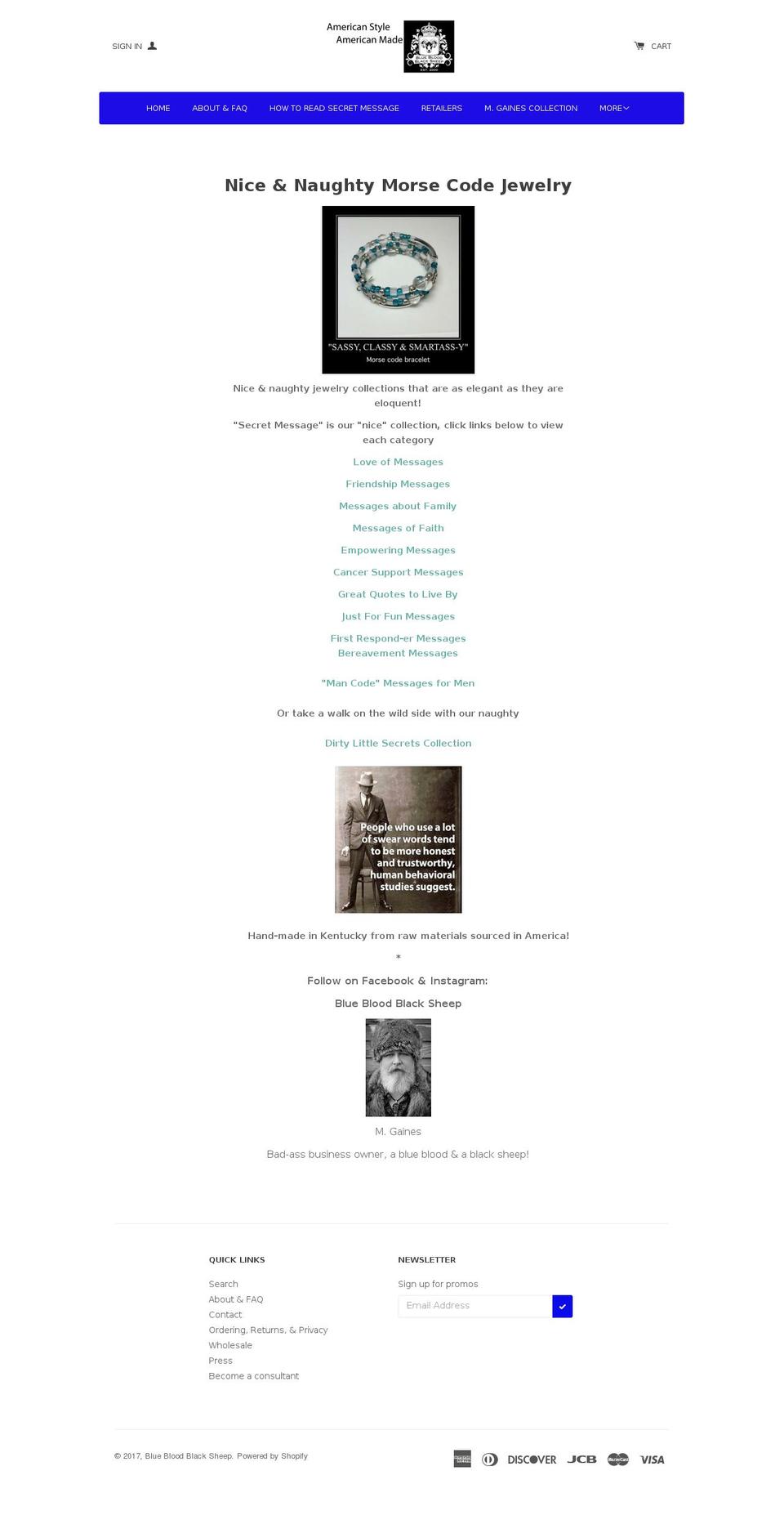 mgainesjewelry.com shopify website screenshot