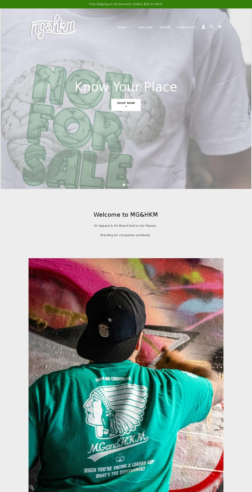 mgandhkm.com — Shopify storefront screenshot