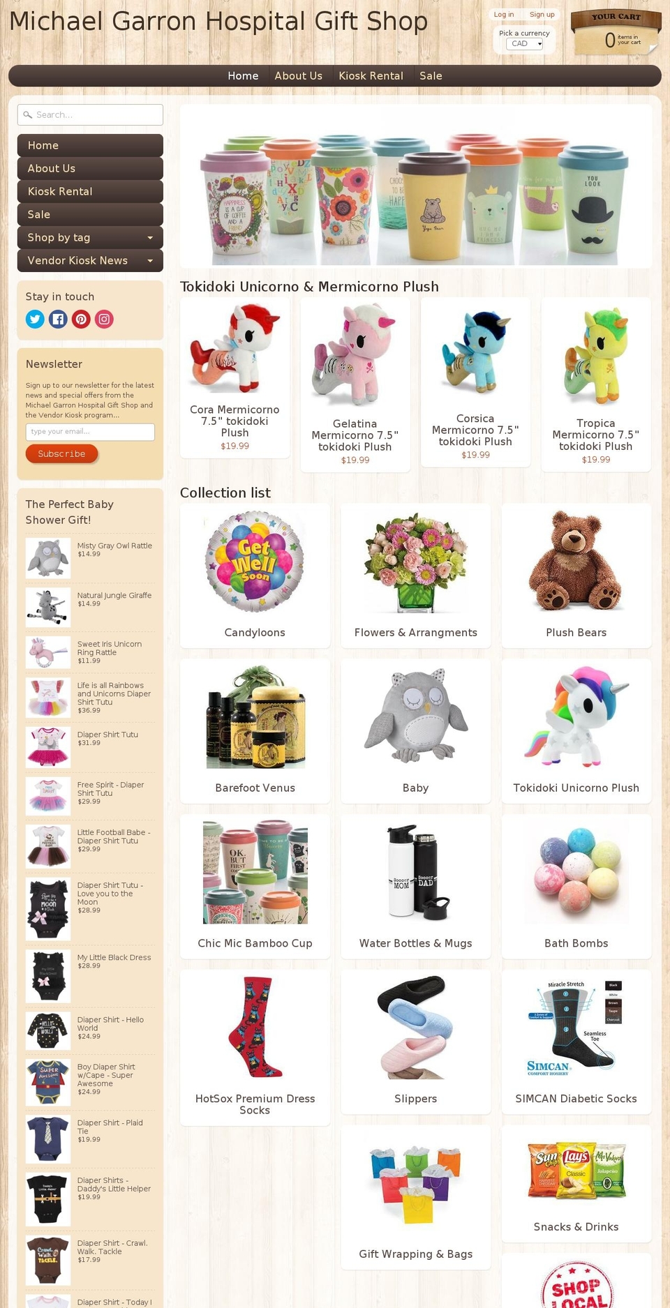mghgiftshop.com — Shopify storefront screenshot