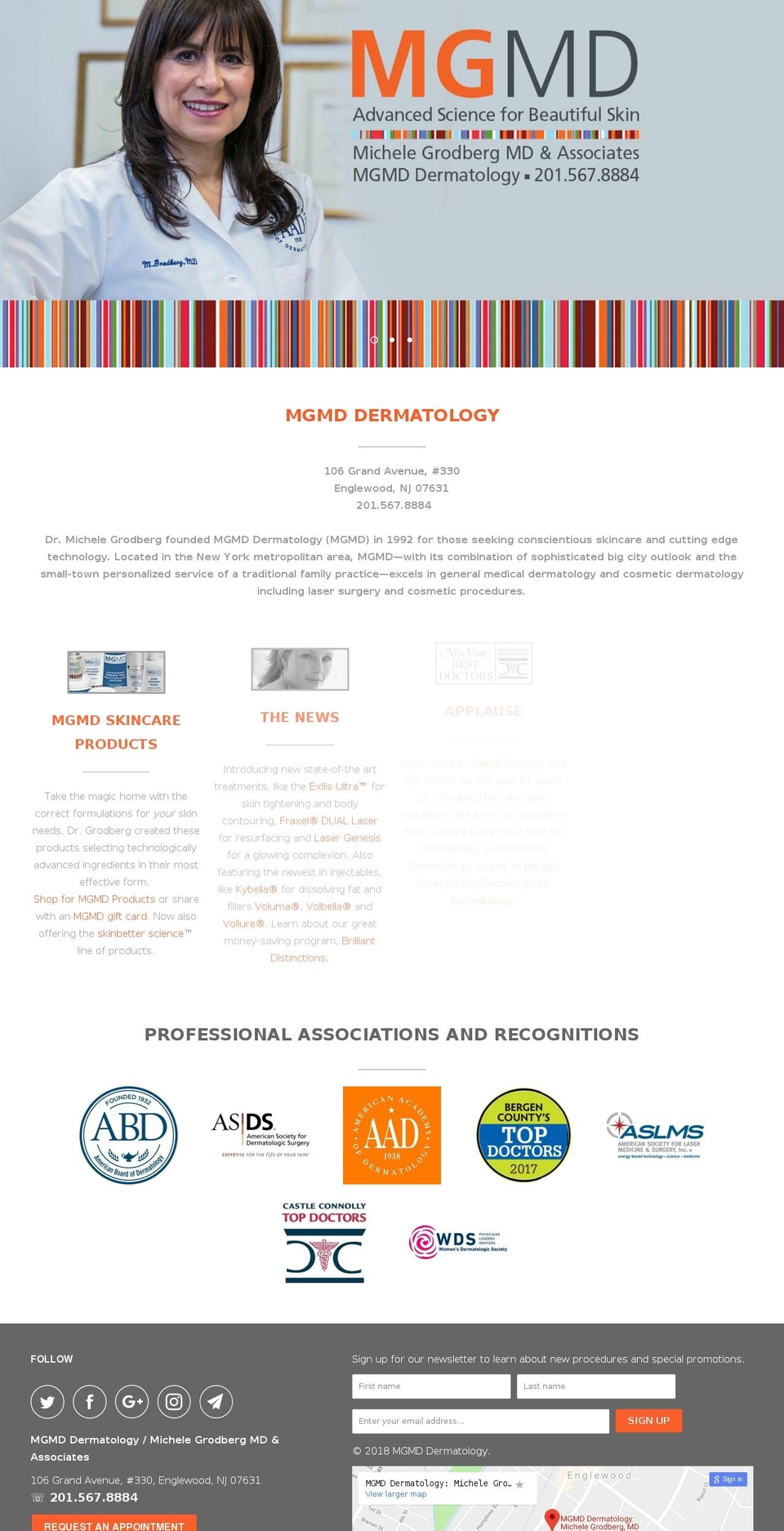 mgmdderm.com shopify website screenshot