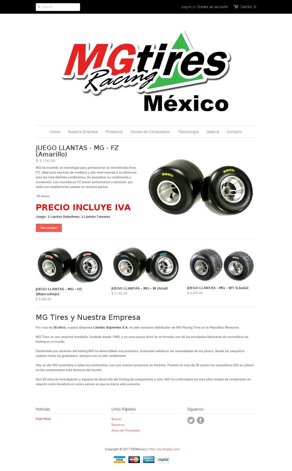 shoes Shopify theme site example mgmexico.com