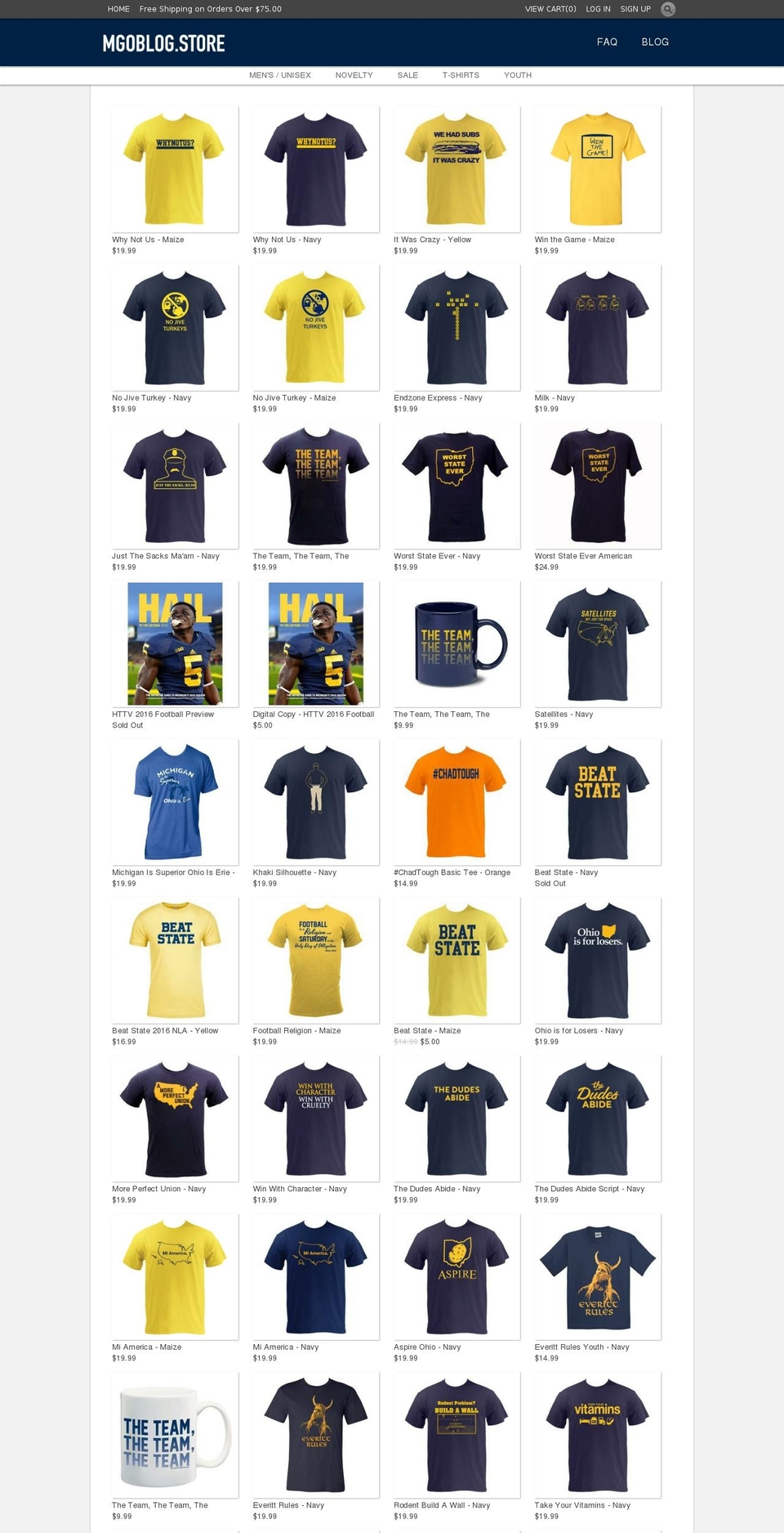 mgoblogstore.com shopify website screenshot