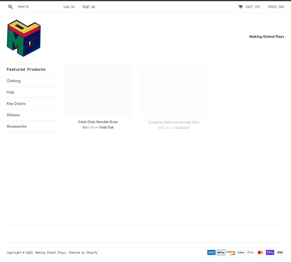mgpcartel.com shopify website screenshot