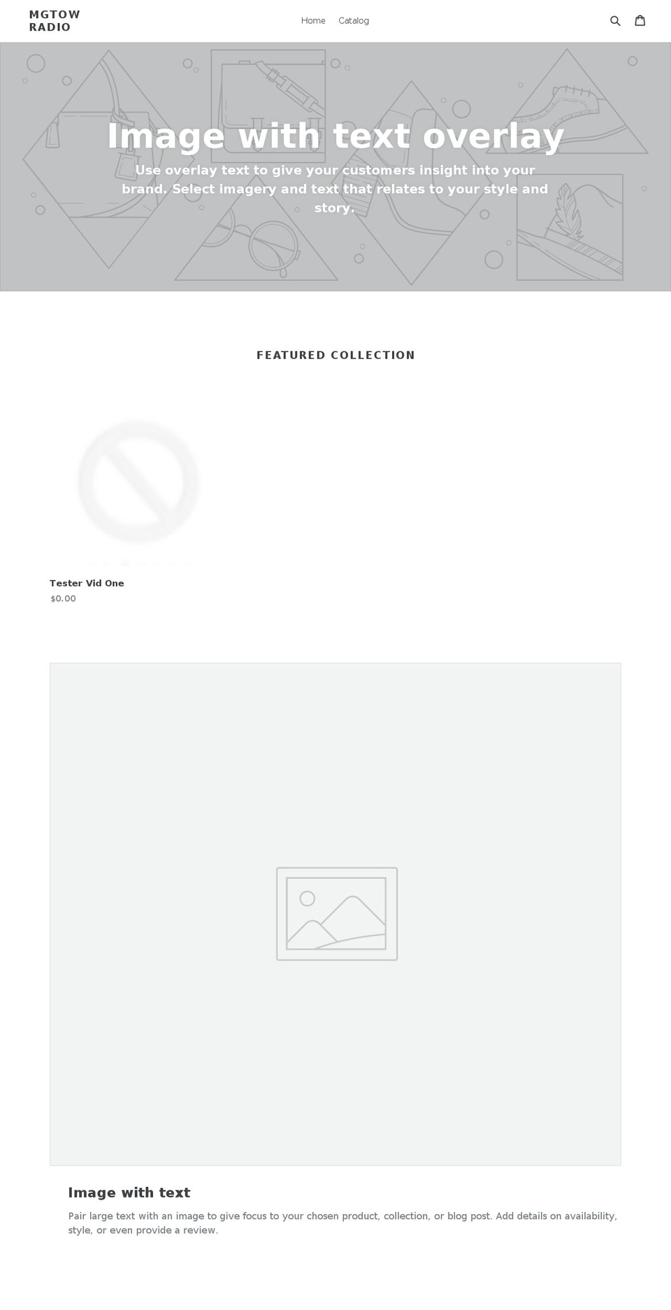 mgtowradio.com — Shopify storefront screenshot