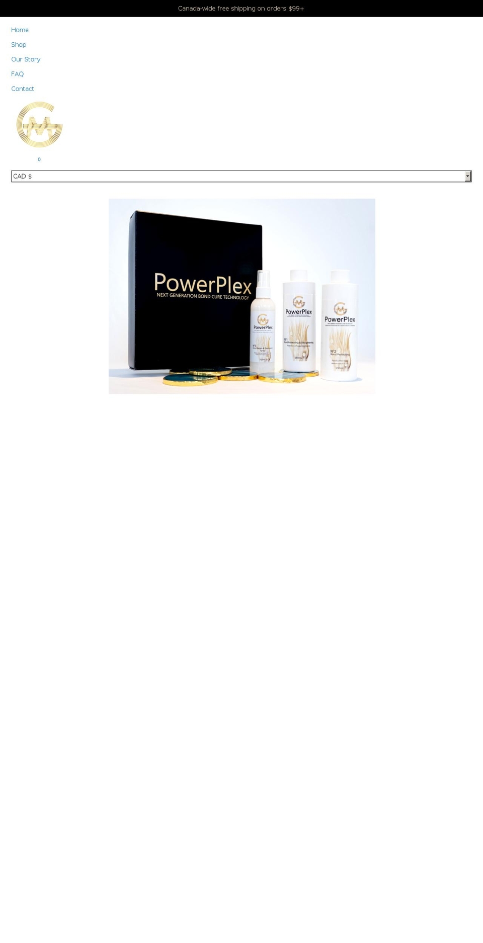 mgunited.ca shopify website screenshot