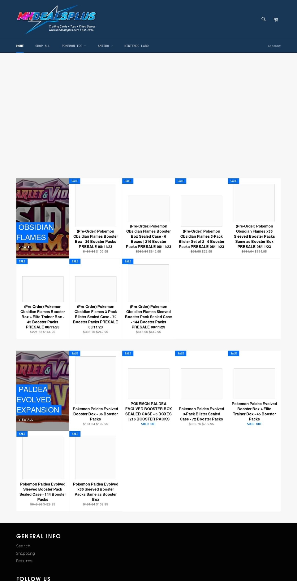 mhdealsplus.com shopify website screenshot
