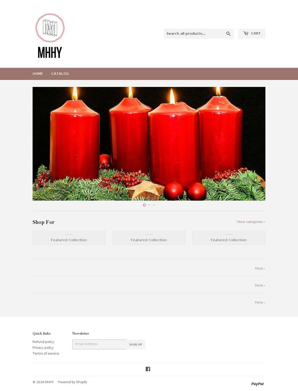 mhhystore.com — Shopify storefront screenshot