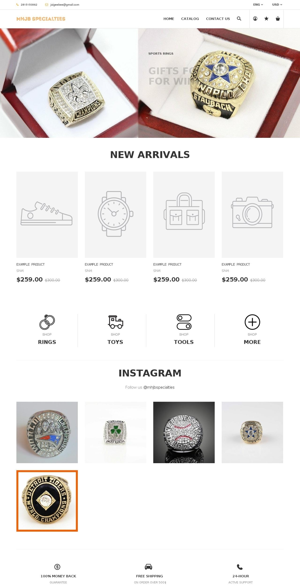 new-index-13 Shopify theme site example mhjbspecialties.com